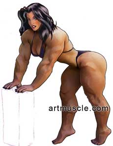 Muscle Girl Art